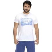 Lyhythihainen t-paita Leone 1947  Man Short Sleeves Indigo  EU XXL