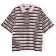 Lyhythihainen poolopaita Aware  Polo Maren 2/4 - Parfait Pink/Chocolat...