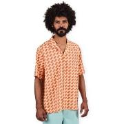 Pitkähihainen paitapusero Brava Fabrics  Gum Aloha Shirt - Rust Red  E...
