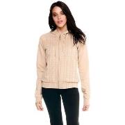 Fleecet Leone 1947  Woman Hoody Bonded Full Zip Greyss  EU S