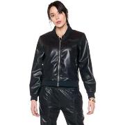 Nahkatakki Leone 1947  Woman Bomber Black Ring  EU S