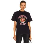 Lyhythihainen t-paita Balenciaga  COLLEGE T-SHIRT NAVY  EU XS