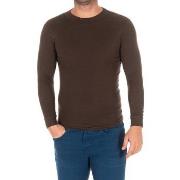 T-paidat pitkillä hihoilla Kisses And Love  1625-H-CHOCOLATE  FR 40