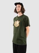 Monet Skateboards Monets Dragon T-paita vihreä