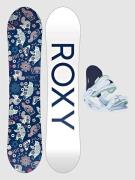 Roxy Poppy + Poppy XS 2025 Kids Lumilautapaketti kuviotu