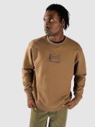 HUF Relocation Crewneck Neulepaita ruskea