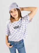 Floral Checker Crop T-Paita