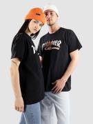 Thrasher X Toy Machine Pyramid T-paita musta