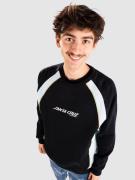 Santa Cruz Strip Front Racer Crew Neulepaita musta