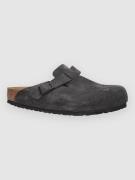 Birkenstock Boston Suede Leather Sandaalit harmaa