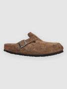 Birkenstock Boston Soft Footbed Suede Leather Sandaalit ruskea