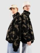 Urban Classics Oversized Pattern Teddy Troyer Half-Zip Fleeceneule mus...