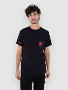 Hurley Heart Pocket T-paita musta