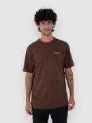 Hurley H2O Dri Fastlane Lined T-paita ruskea