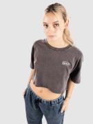 Vans Era Script Relaxed Crop T-Paita musta