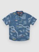 Salty Crew Flagship Uv Button Up Paita sininen