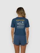 Salty Crew Boat Shop Crop T-Shirt sininen