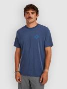 O'Neill Hybrid Polygiene Back Print T-paita sininen
