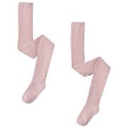 Melton 2-Pack Tights Pink 56-62 (0-3 Months)