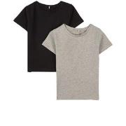 A Happy Brand 2-Pack T-Shirts Gray Melange 86/92 cm