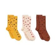 Mini Rodini 3-Pack Spots Socks Multicolor 10-12 (0-1 Months)