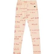 Beau Loves Journal Text Print Leggings Orange 6-7 Years