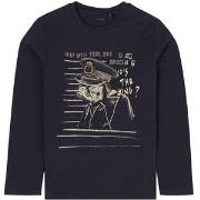 IKKS Long Sleeved Branded Graphic T-shirt Navy 3 Years