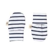 A Happy Brand Striped Mittens Navy 50/56 cm