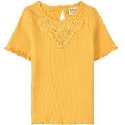 Minymo Rib T-Shirt Yolk Yellow 86 cm (1-1,5 Years)