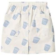 Tinycottons Skirt Off White/Light Cerulean Blue 2 Years