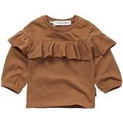 Sproet & Sprout Ruffled T-Shirt Brown 5 Years