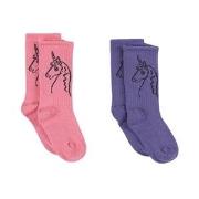 Mini Rodini GOTS Scottish Unicorns 2-Pack Socks Multicolor 16-19 EU