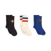 Mini Rodini GOTS Ufo 3-Pack Socks Multicolor 13-15 EU