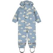 Kuling Douglas Lined Recycled Rain Coverall Mist Blue Clouds 74/80 cm