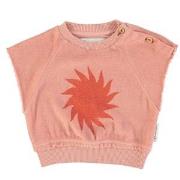 Piupiuchick Sleeveless Top With Print Pale Pink 12 Months
