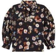 Christina Rohde Floral Blouse Black 8 Years