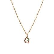 IA BON Initial Pendant Necklace Gold - G One Size