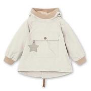MINI A TURE Baby Vito Fleece Lined Anorak White Swan 9 Months