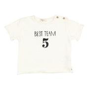 búho Best Team T-Shirt Cream 9 Months