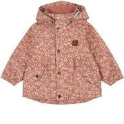 Kuling Edinburgh Floral Recycled Rain Jacket Desert Pink 86/92 cm