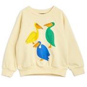 Mini Rodini GOTS Pelican Graphic Sweatshirt Yellow 80/86 cm