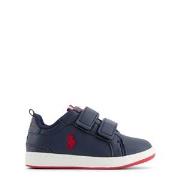 Ralph Lauren Heritage Court EZ Branded Sneakers Navy Smooth w/ Red PP ...