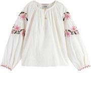 Scotch & Soda Blouse With Flower Embroidery Vanilla Ice 4 Years