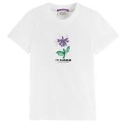 Scotch & Soda T-Shirt With Flower Print White 4 Years