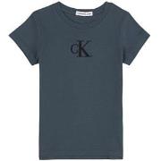 Calvin Klein Jeans Branded T-Shirt Ocean Teal 8 Years
