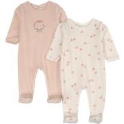 Absorba 2-Pack Footed Baby Bodies Pink