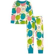 Hatley GOTS Fruity Collage Printed Pajama Cami Lace 7 Years