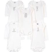 Petit Bateau 5-Pack Baby Body White 3 months