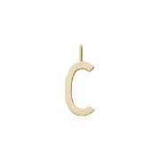 Design Letters Gold Letter Charm 16 mm - C One Size
