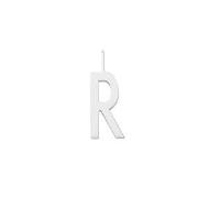 Design Letters Silver Letter Charm 16 mm - R One Size